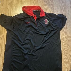 Nike San Diego State Aztecs Black and and red mens xxl polo
